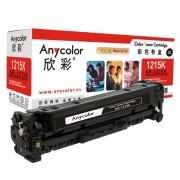 Anycolor欣彩AR-1215K（黑色）彩色硒鼓/墨粉盒适用惠普CB540A（125A），HP CP1215