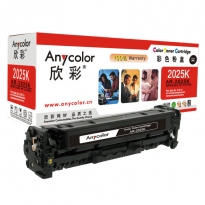 Anycolor欣彩AR-2025K（黑色）彩色硒鼓/墨粉盒适用惠普CC530A（304A），HP CP2025N