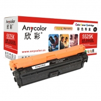 Anycolor欣彩AR-5525K（黑色）彩色硒鼓/墨粉盒适用惠普CE270A（650A），HP CP5525N