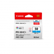 佳能（Canon） PFI-50 C 青色墨盒 打印量675页 适用于imagePROGRAF PRO-500
