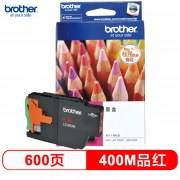 兄弟（brother）LC400M 品红色墨盒  适用J430W/J825DW/J625DW/6710DW/6910 LC400M品红  约600页