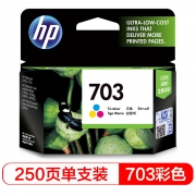惠普（HP） 一体式墨盒 703彩色墨盒CD888AA 250页 适用于 一体机:HP Deskjet F735,K209a,K209g  打印机:HP Deskjet D730,K109a,K109g  照片一体机:HP Photosmart K510a