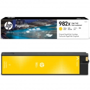 惠普（HP） 页宽打印机墨盒 982X黄色大容量页宽打印耗材T0B29A 16000页 适用于HP PageWide Enterprise 765系列（765dn）； HP PageWide Enterprise 780系列（780dn）； HP PageWide Enterprise 785系列（785zs）