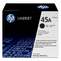 惠普（HP）45A 黑色硒鼓Q5945A 打印量18000页  适用于HP LaserJet M4345 MFP系列