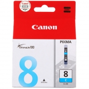 佳能（Canon） CLI-8 C 青色墨盒 适用于Pro9000MarkII、Pro9000、iX4000、iX5000、iP5300、iP4500、iP4300、iP3500、iP3300、MP830、MP810、MP610、MP600、MP530、MP520、MP510、MX850、MX700