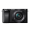 索尼（SONY）ILCE-6100L A6100L APS-C画幅微单数码相机 标准镜头套装 Vlog自拍视频 黑色(alpha 6100)  含原装相机包