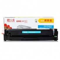 天威(PRINT-RITE) PR-CF401A青色硒鼓 粉盒 约1400页 商用装带芯片适用于HP Color LaserJet Pro MFP M277n/M277dw、 Pro M252n/M252dw