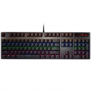 雷柏（Rapoo） V500PRO 机械键盘 有线键盘 游戏键盘 104键混光键盘  黑色