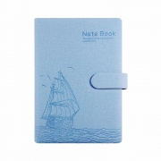 申士（SHEN SHI） A5/25K 磁扣简洁办公笔记本子 100张加厚纸张记事本 J3725-1 蓝色