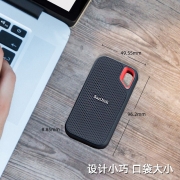 闪迪（SanDisk）500g 加密移动硬盘PSSD 1t Type-c USB3.1接口移动固态硬盘 E60 2TB 读速550M/秒