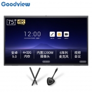 仙视 Goodview 75英寸触摸屏电脑显示器4k智能办公视频会议平板教学触摸屏一体机 GM75H1