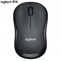 罗技（Logitech）无线鼠标(灰黑) M220